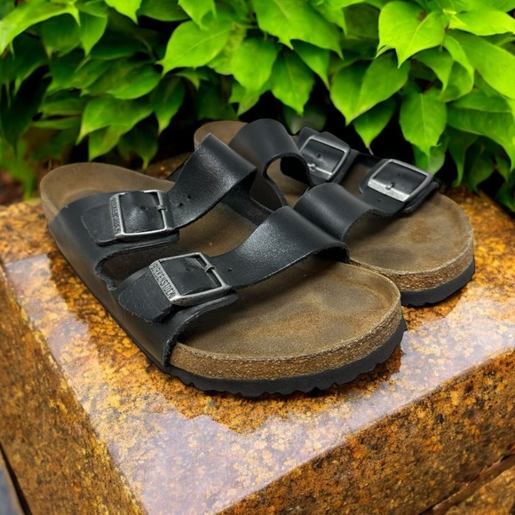 Birkenstock Other - Birkenstock Arizona Soft Footbed Leather Preppy Habana Size 44  11-11.5